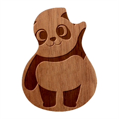 Hello Panda  Guitar Shape Wood Guitar Pick Holder Case And Picks Set by MyNewStor