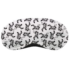 Erotic Pants Motif Black And White Graphic Pattern Black Backgrond Sleep Mask by dflcprintsclothing