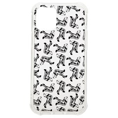 Erotic Pants Motif Black And White Graphic Pattern Black Backgrond Iphone 12 Mini Tpu Uv Print Case	 by dflcprintsclothing