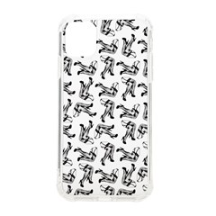 Erotic Pants Motif Black And White Graphic Pattern Black Backgrond Iphone 11 Tpu Uv Print Case by dflcprintsclothing