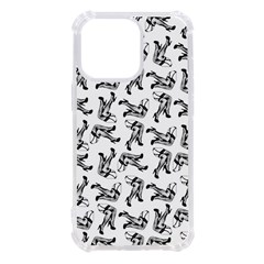 Erotic Pants Motif Black And White Graphic Pattern Black Backgrond Iphone 13 Pro Tpu Uv Print Case