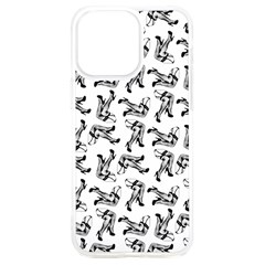 Erotic Pants Motif Black And White Graphic Pattern Black Backgrond Iphone 15 Plus Tpu Uv Print Case by dflcprintsclothing