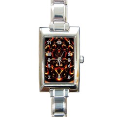 Year Of The Dragon Rectangle Italian Charm Watch