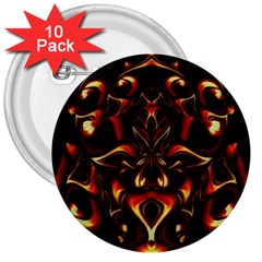 Year Of The Dragon 3  Buttons (10 Pack) 