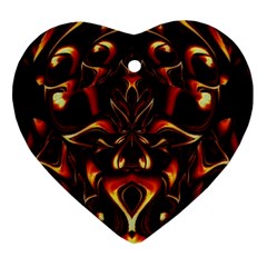 Year Of The Dragon Heart Ornament (two Sides) by MRNStudios