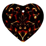 Year Of The Dragon Heart Ornament (Two Sides) Front