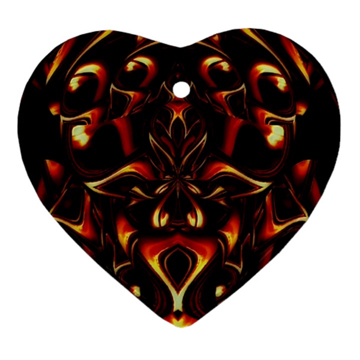 Year Of The Dragon Heart Ornament (Two Sides)