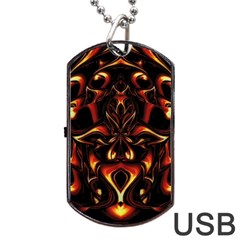 Year Of The Dragon Dog Tag Usb Flash (two Sides)