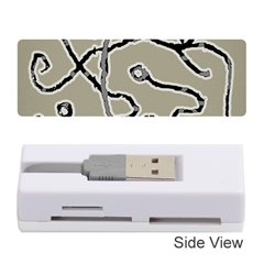 Sketchy Abstract Artistic Print Design Memory Card Reader (stick) by dflcprintsclothing