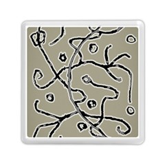 Sketchy Abstract Artistic Print Design Memory Card Reader (square)