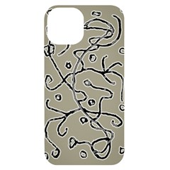 Sketchy Abstract Artistic Print Design Iphone 14 Black Uv Print Case by dflcprintsclothing