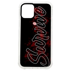 Survive Finger Print Iphone 12 Mini Tpu Uv Print Case	 by Catofmosttrades