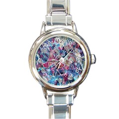 Three Layers Blend Module 1-5 Liquify Round Italian Charm Watch