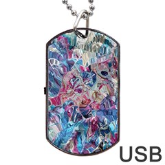 Three Layers Blend Module 1-5 Liquify Dog Tag Usb Flash (two Sides)