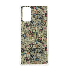 Sticker Collage Motif Pattern Black Backgrond Samsung Galaxy Note 20 Tpu Uv Case by dflcprintsclothing