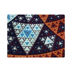 Fractal Triangle Geometric Abstract Pattern Premium Plush Fleece Blanket (mini)