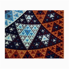 Fractal Triangle Geometric Abstract Pattern Small Glasses Cloth (2 Sides)
