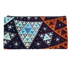Fractal Triangle Geometric Abstract Pattern Pencil Case