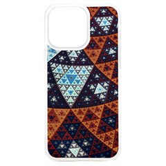 Fractal Triangle Geometric Abstract Pattern Iphone 15 Plus Tpu Uv Print Case by Cemarart
