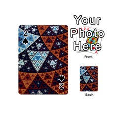 Fractal Triangle Geometric Abstract Pattern Playing Cards 54 Designs (mini)