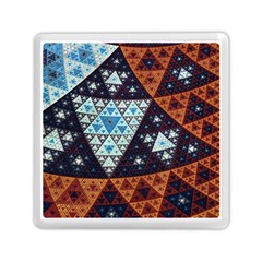 Fractal Triangle Geometric Abstract Pattern Memory Card Reader (square)