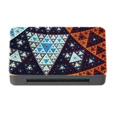 Fractal Triangle Geometric Abstract Pattern Memory Card Reader With Cf