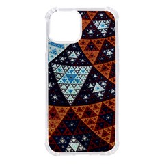 Fractal Triangle Geometric Abstract Pattern Iphone 14 Tpu Uv Print Case