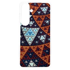 Fractal Triangle Geometric Abstract Pattern Samsung Galaxy S24 6 2 Inch Tpu Uv Case by Cemarart