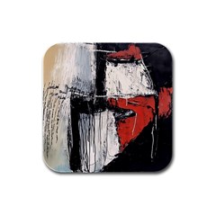 Abstract  Rubber Square Coaster (4 Pack)