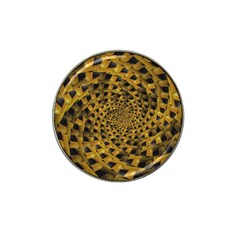 Spiral Symmetry Geometric Pattern Black Backgrond Hat Clip Ball Marker (4 Pack) by dflcprintsclothing