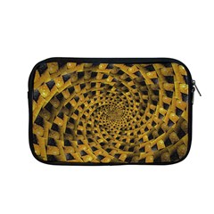 Spiral Symmetry Geometric Pattern Black Backgrond Apple Macbook Pro 13  Zipper Case by dflcprintsclothing