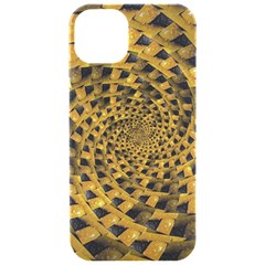 Spiral Symmetry Geometric Pattern Black Backgrond Iphone 15 Pro Black Uv Print Pc Hardshell Case by dflcprintsclothing