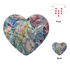 Abstract Flows Playing Cards Single Design (heart)
