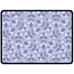 Pastel Botanic Harmony Collage Two Sides Fleece Blanket (large)