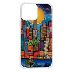 City New York Nyc Skyscraper Skyline Downtown Night Business Urban Travel Landmark Building Architec Iphone 13 Pro Max Tpu Uv Print Case