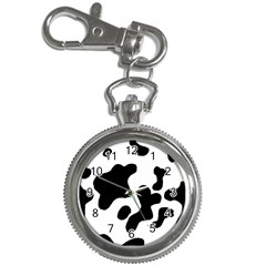 Cow Pattern Key Chain Watches