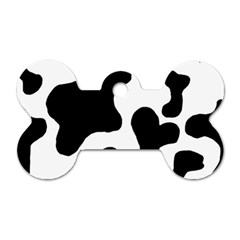Cow Pattern Dog Tag Bone (two Sides)