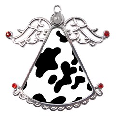 Cow Pattern Metal Angel With Crystal Ornament