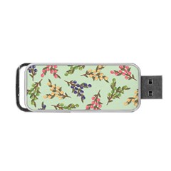 Berries Flowers Pattern Print Portable Usb Flash (two Sides)