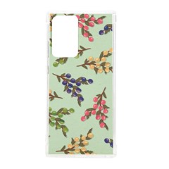 Berries Flowers Pattern Print Samsung Galaxy Note 20 Ultra Tpu Uv Case by Maspions