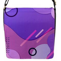 Colorful Labstract Wallpaper Theme Flap Closure Messenger Bag (s) by Apen