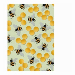 Bees Pattern Honey Bee Bug Honeycomb Honey Beehive Small Garden Flag (two Sides)