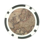 Old Vintage Classic Map Of Europe Poker Chip Card Guard (10 pack) Front