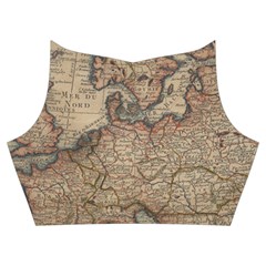 Old Vintage Classic Map Of Europe Sleeveless Halter Neck A-line Dress