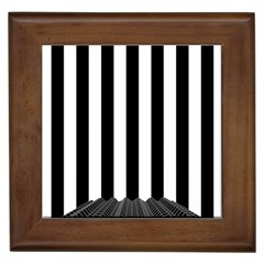 Stripes Geometric Pattern Digital Art Art Abstract Abstract Art Framed Tile