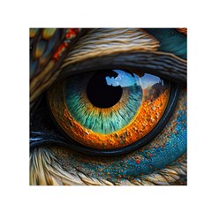 Eye Bird Feathers Vibrant Square Satin Scarf (30  X 30 )