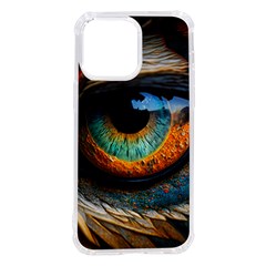 Eye Bird Feathers Vibrant Iphone 14 Pro Max Tpu Uv Print Case by Hannah976