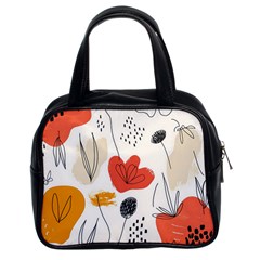 Floral Leaf Classic Handbag (two Sides) by Ndabl3x