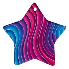 Spiral Swirl Pattern Light Circle Ornament (star)