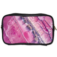 Texture Pink Pattern Paper Grunge Toiletries Bag (two Sides) by Ndabl3x